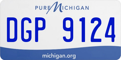 MI license plate DGP9124