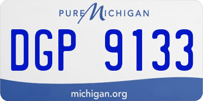 MI license plate DGP9133