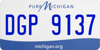 MI license plate DGP9137