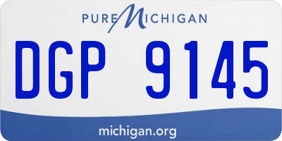 MI license plate DGP9145