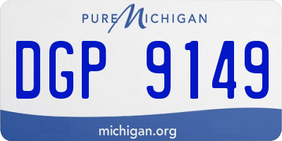 MI license plate DGP9149
