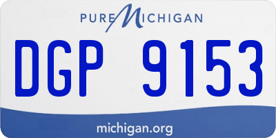 MI license plate DGP9153