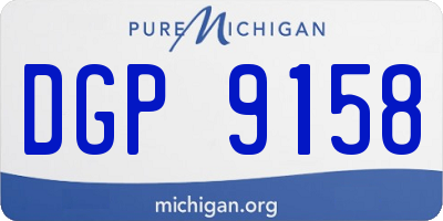 MI license plate DGP9158