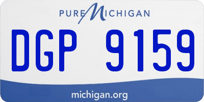 MI license plate DGP9159