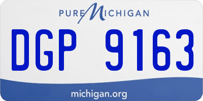 MI license plate DGP9163