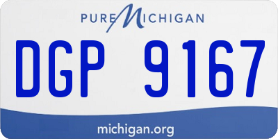 MI license plate DGP9167