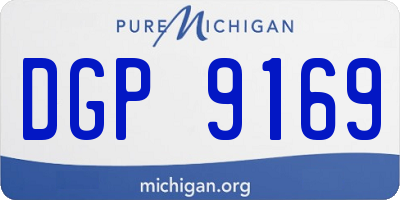 MI license plate DGP9169