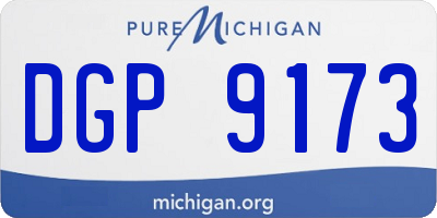 MI license plate DGP9173
