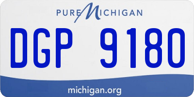 MI license plate DGP9180