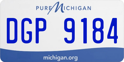 MI license plate DGP9184