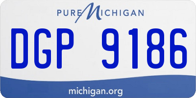 MI license plate DGP9186