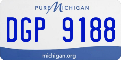 MI license plate DGP9188