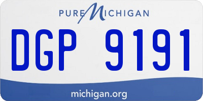 MI license plate DGP9191