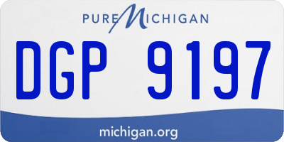 MI license plate DGP9197