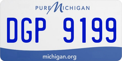 MI license plate DGP9199