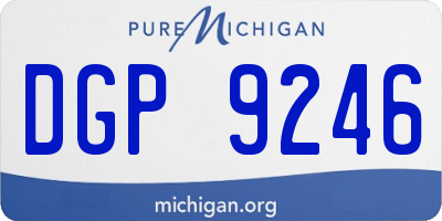 MI license plate DGP9246
