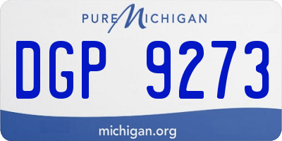 MI license plate DGP9273