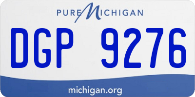 MI license plate DGP9276