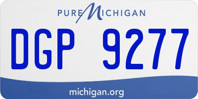 MI license plate DGP9277