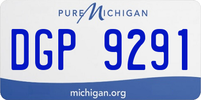 MI license plate DGP9291