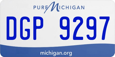 MI license plate DGP9297