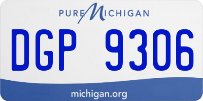 MI license plate DGP9306