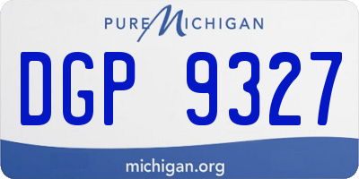 MI license plate DGP9327