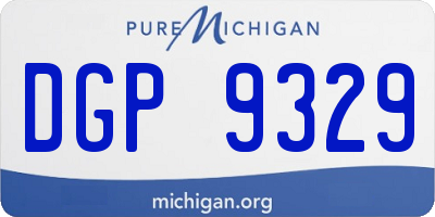 MI license plate DGP9329