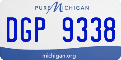 MI license plate DGP9338