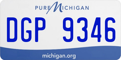 MI license plate DGP9346