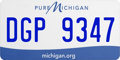 MI license plate DGP9347