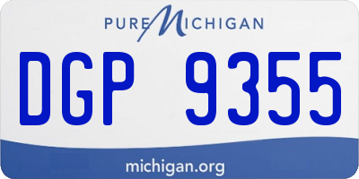 MI license plate DGP9355