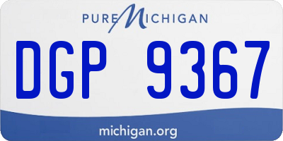 MI license plate DGP9367