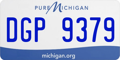 MI license plate DGP9379