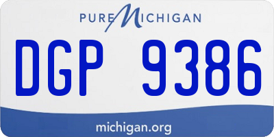 MI license plate DGP9386