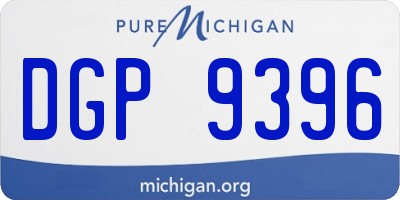 MI license plate DGP9396