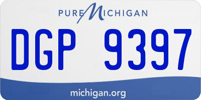 MI license plate DGP9397