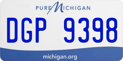 MI license plate DGP9398