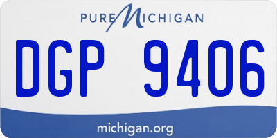 MI license plate DGP9406