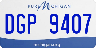 MI license plate DGP9407