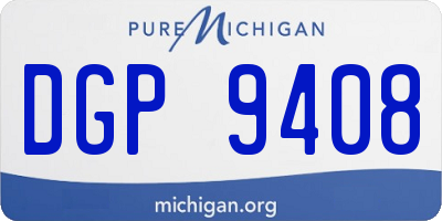 MI license plate DGP9408