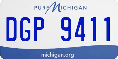 MI license plate DGP9411