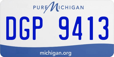 MI license plate DGP9413