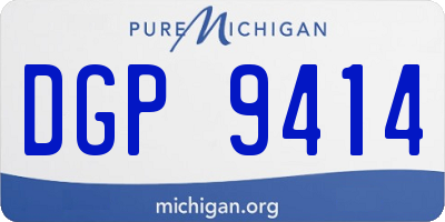 MI license plate DGP9414