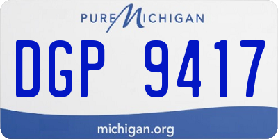 MI license plate DGP9417