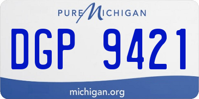 MI license plate DGP9421