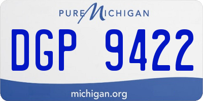 MI license plate DGP9422