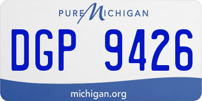 MI license plate DGP9426
