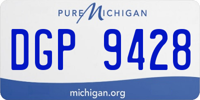 MI license plate DGP9428