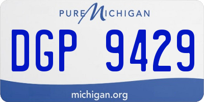 MI license plate DGP9429